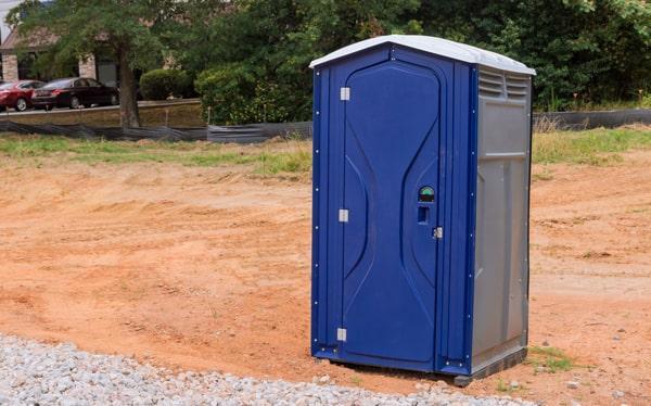 short-term porta potties should be serviced regularly, usually once a week